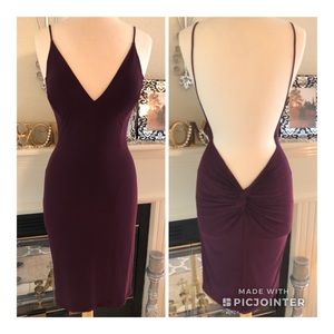 fashion nova plum dress